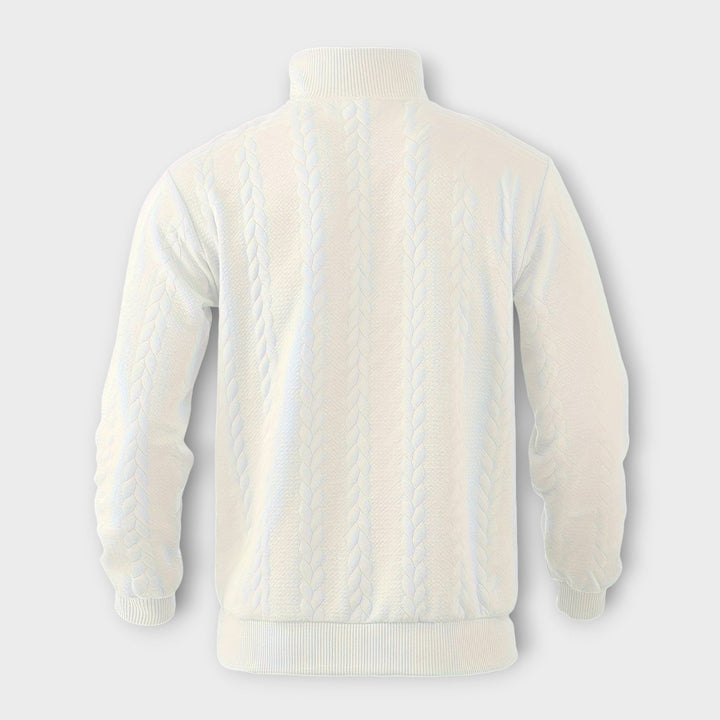 Randall | élégant Pull à demi-zip vintage