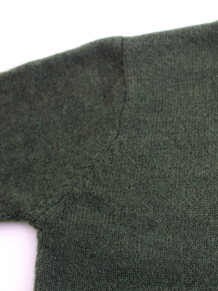 Lydia | Damen Rippstrick Pullover mit gestreiften Bündchen