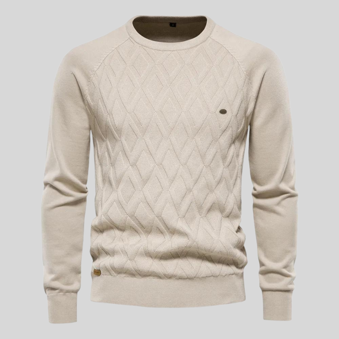 Wesley | Pullover with diamond pattern