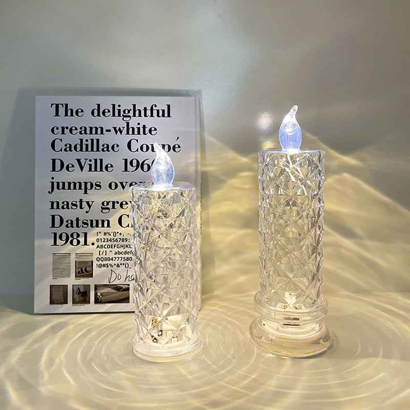 Kristall Rosen Kerzen Lampe Dekoration