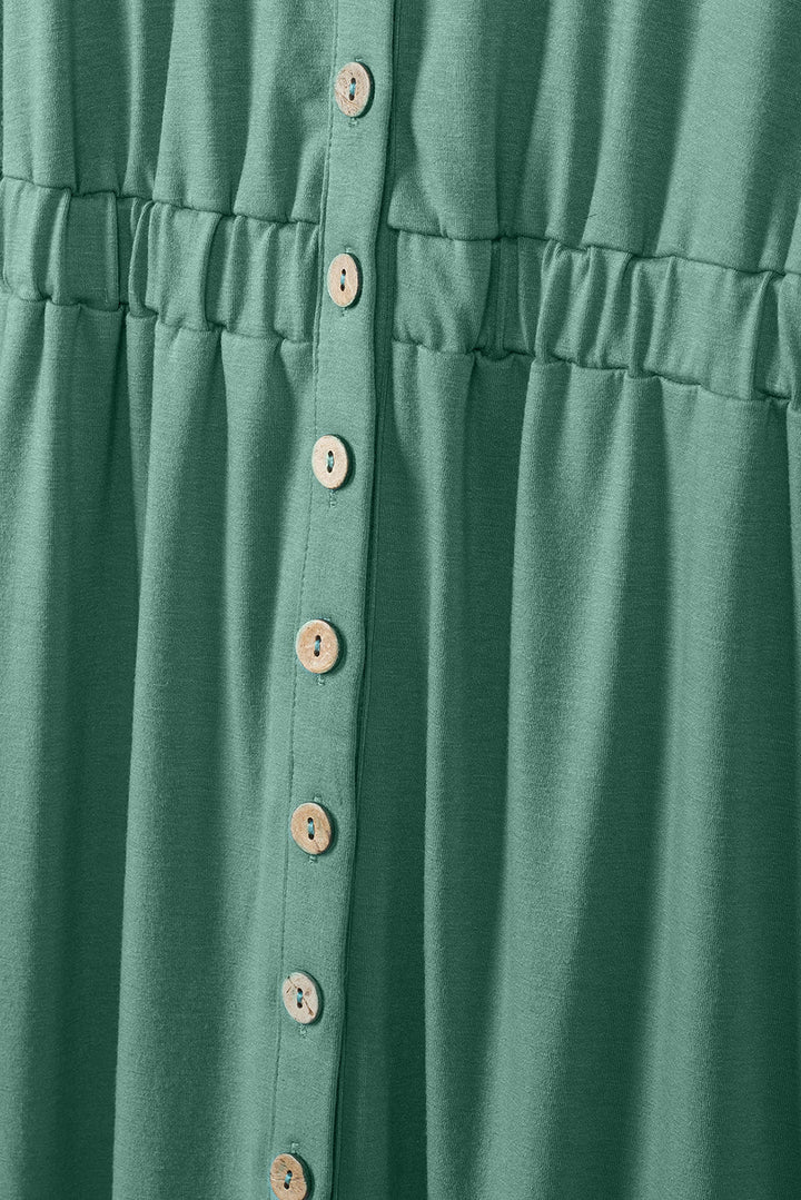 Armelloses Mini Dress Tencel - Modal High Waist Draped Detail