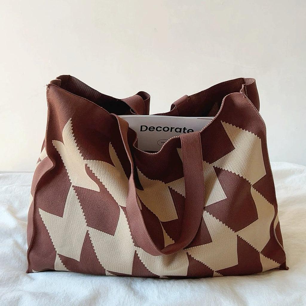 Unisex Shopper Bag Canvas Textured Look Casual
