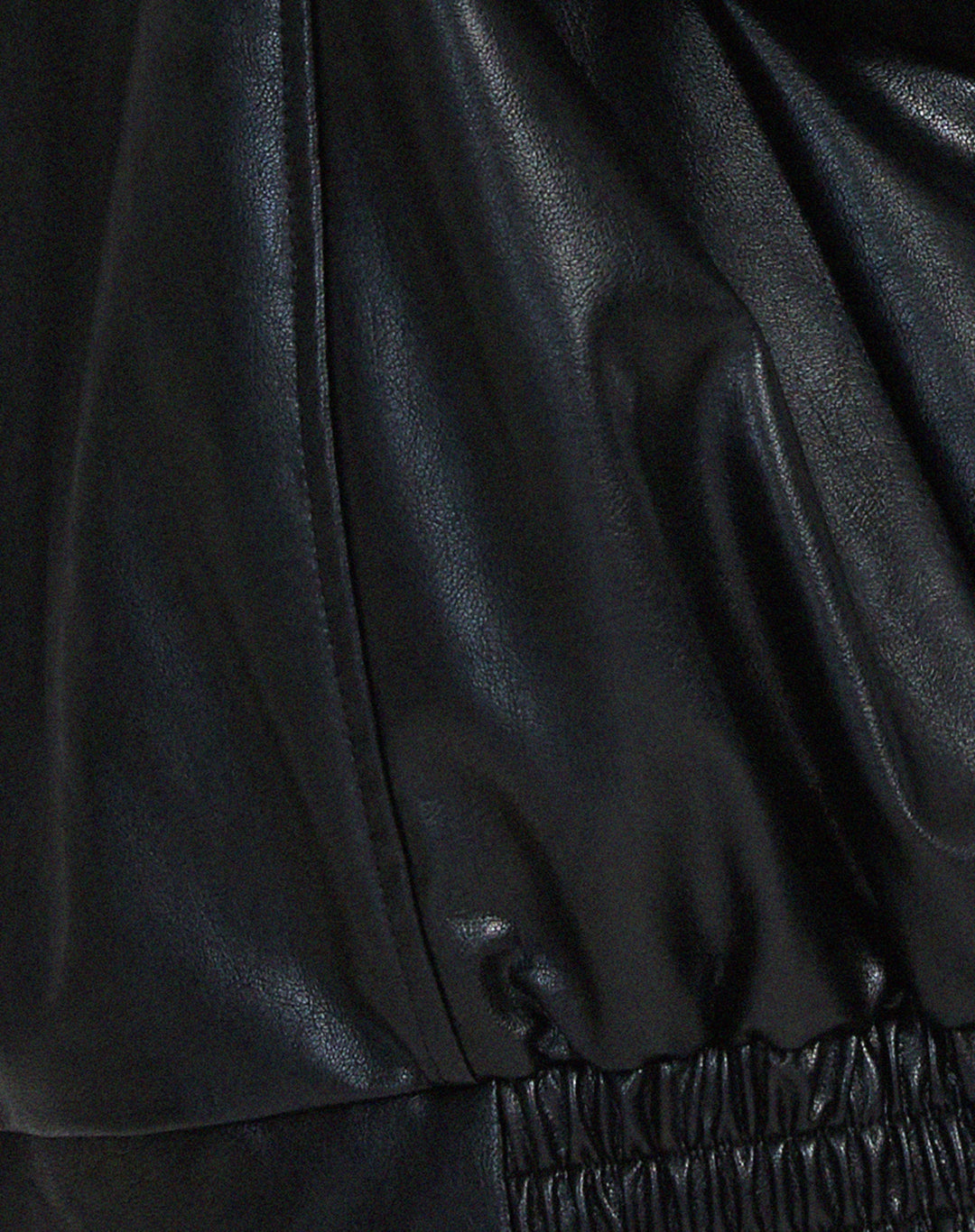 Damen Lederjacke Oversized