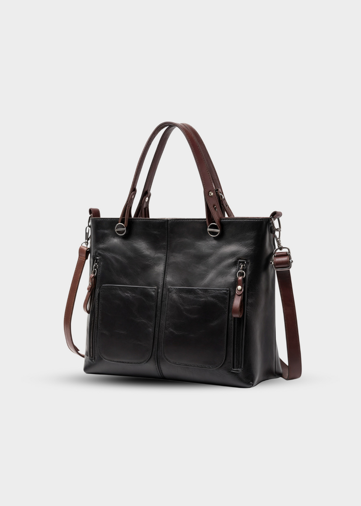 Vegan handbag women – medium-sized shoulder bag with handles