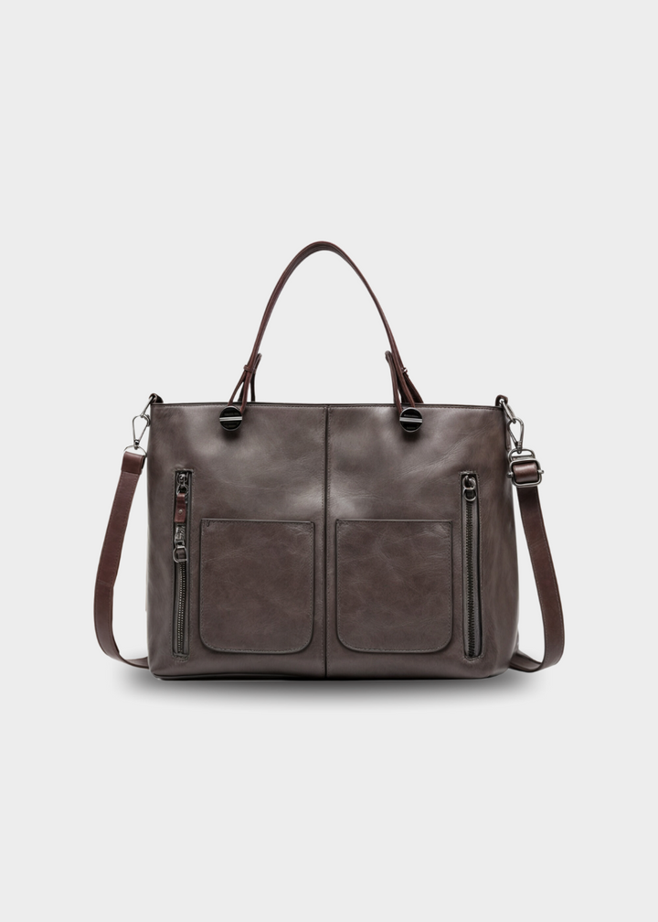 Vegan handbag women – medium-sized shoulder bag with handles