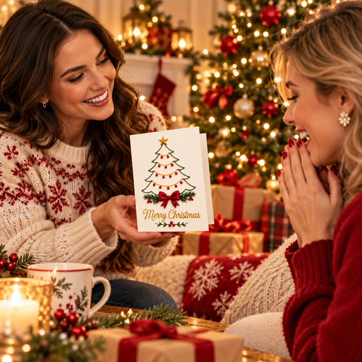 Stitchmas | Weihnachts-Stickset mit vorgedrucktem Muster