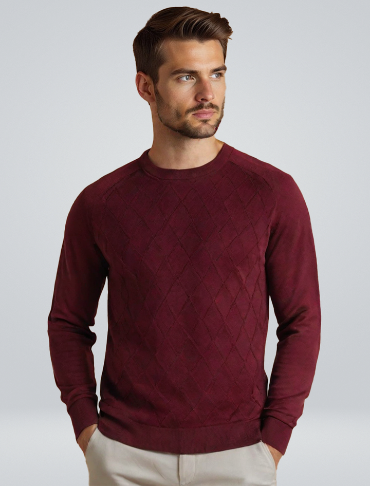 Wesley | Pullover with diamond pattern