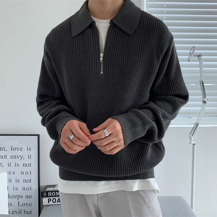 Classic Knit Zip-Up