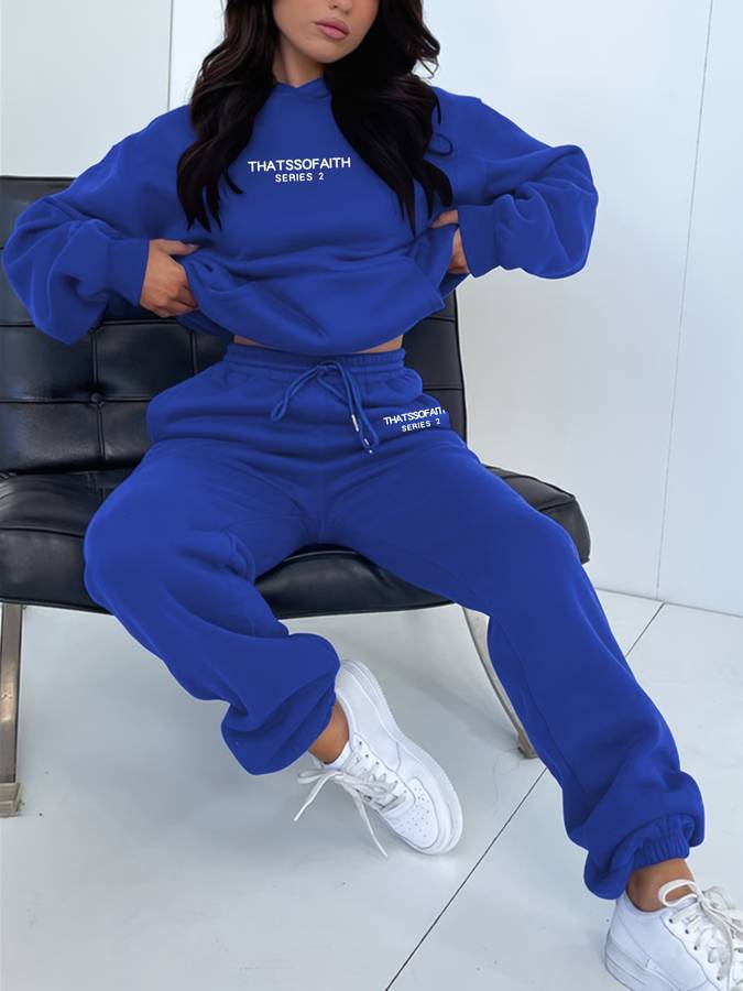 Ensemble de jogging pour femmes 2 pièces - Survêtement confortable pour les loisirs