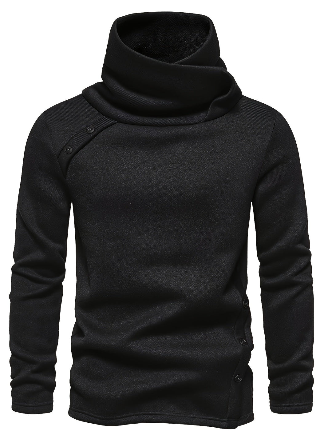 Nash | Herren Pullover mit Slouchy Kragen und Knöpfen