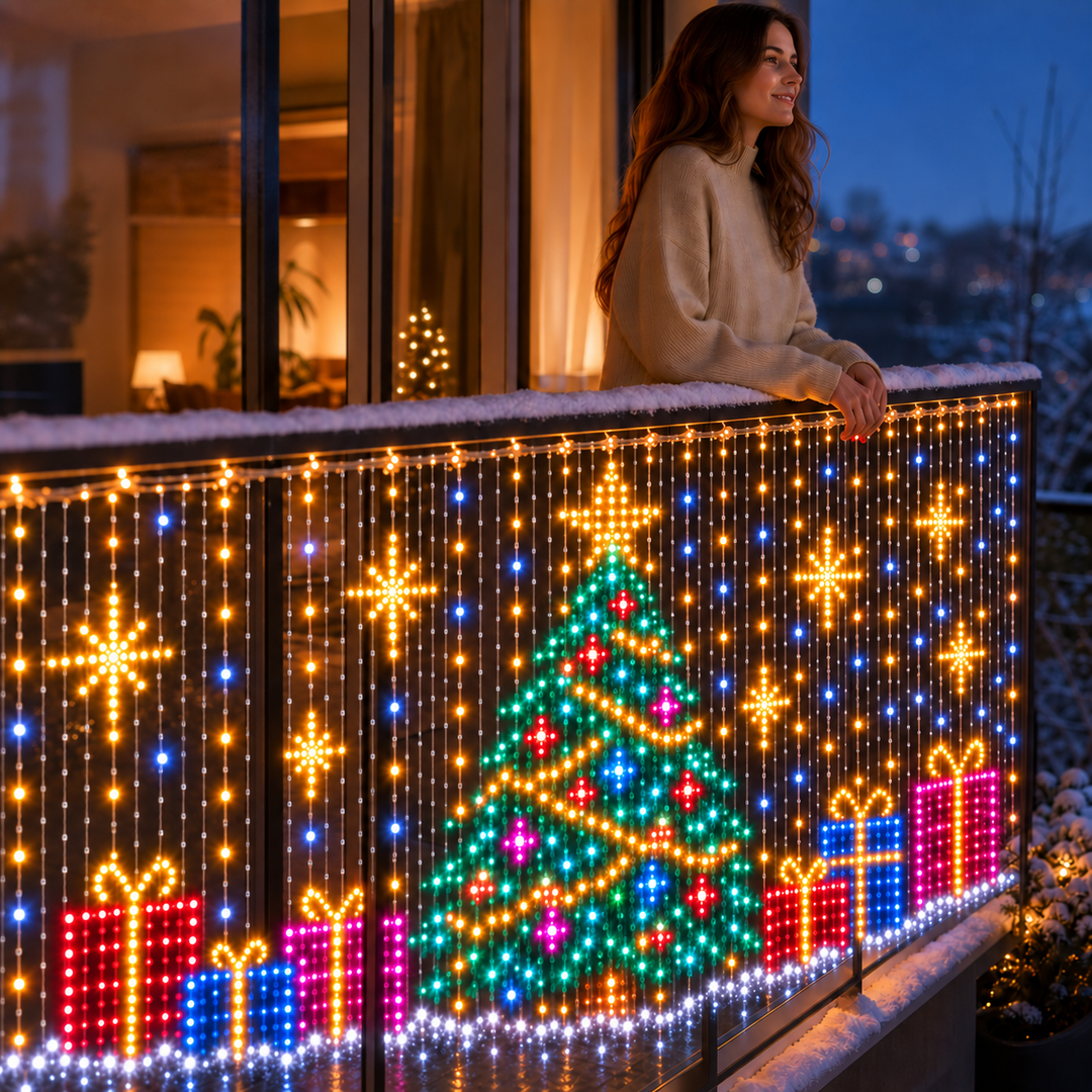 LED Vorhang Lichterkette App Gesteuert – Klein-mode