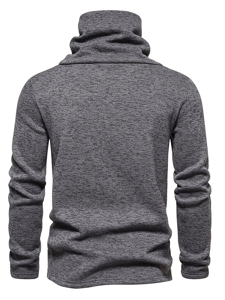Nash | Herren Pullover mit Slouchy Kragen und Knöpfen