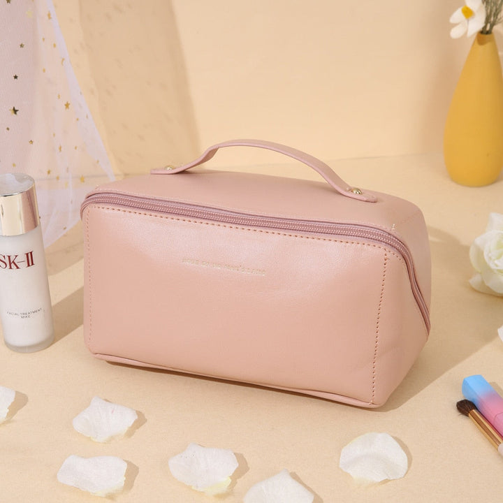 Cosmetic Bag Travel Large – Elegant Makeup Organizer for Women with Zipper