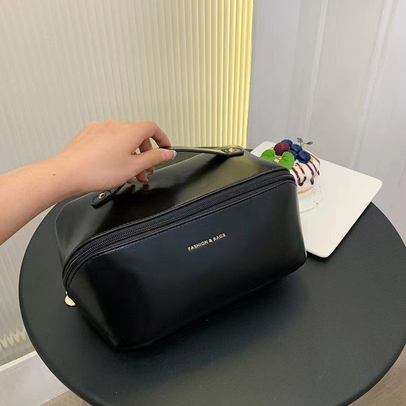 Cosmetic Bag Travel Large – Elegant Makeup Organizer for Women with Zipper