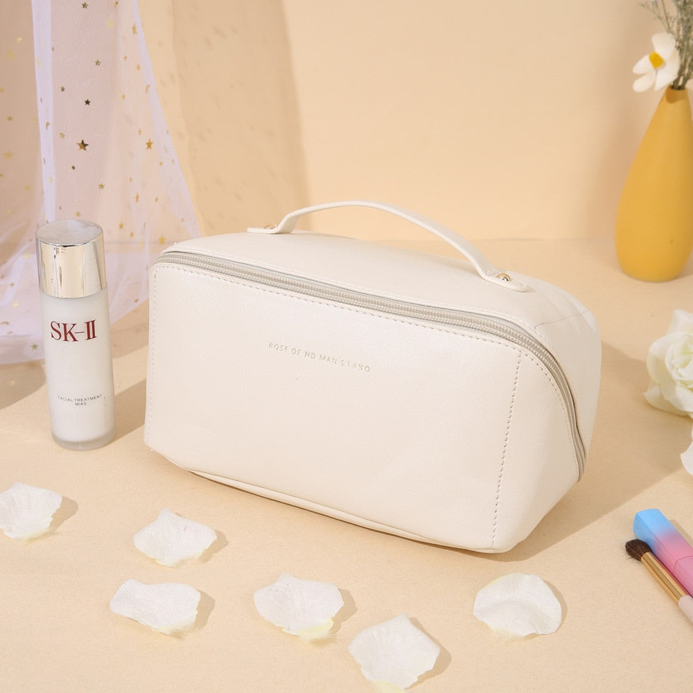 Cosmetic Bag Travel Large – Elegant Makeup Organizer for Women with Zipper