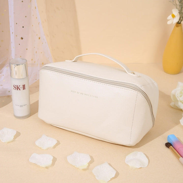 Cosmetic Bag Travel Large – Elegant Makeup Organizer for Women with Zipper
