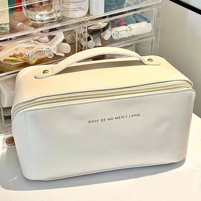 Cosmetic Bag Travel Large – Elegant Makeup Organizer for Women with Zipper