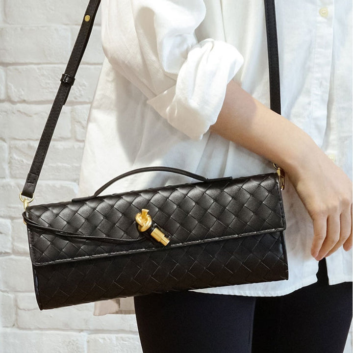 Pochette pour femmes en cuir véritable - Élégante et polyvalente