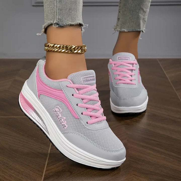Damen Schnür-Plattform Sneaker – Orthopädische Komfort Schuhe Für Winter