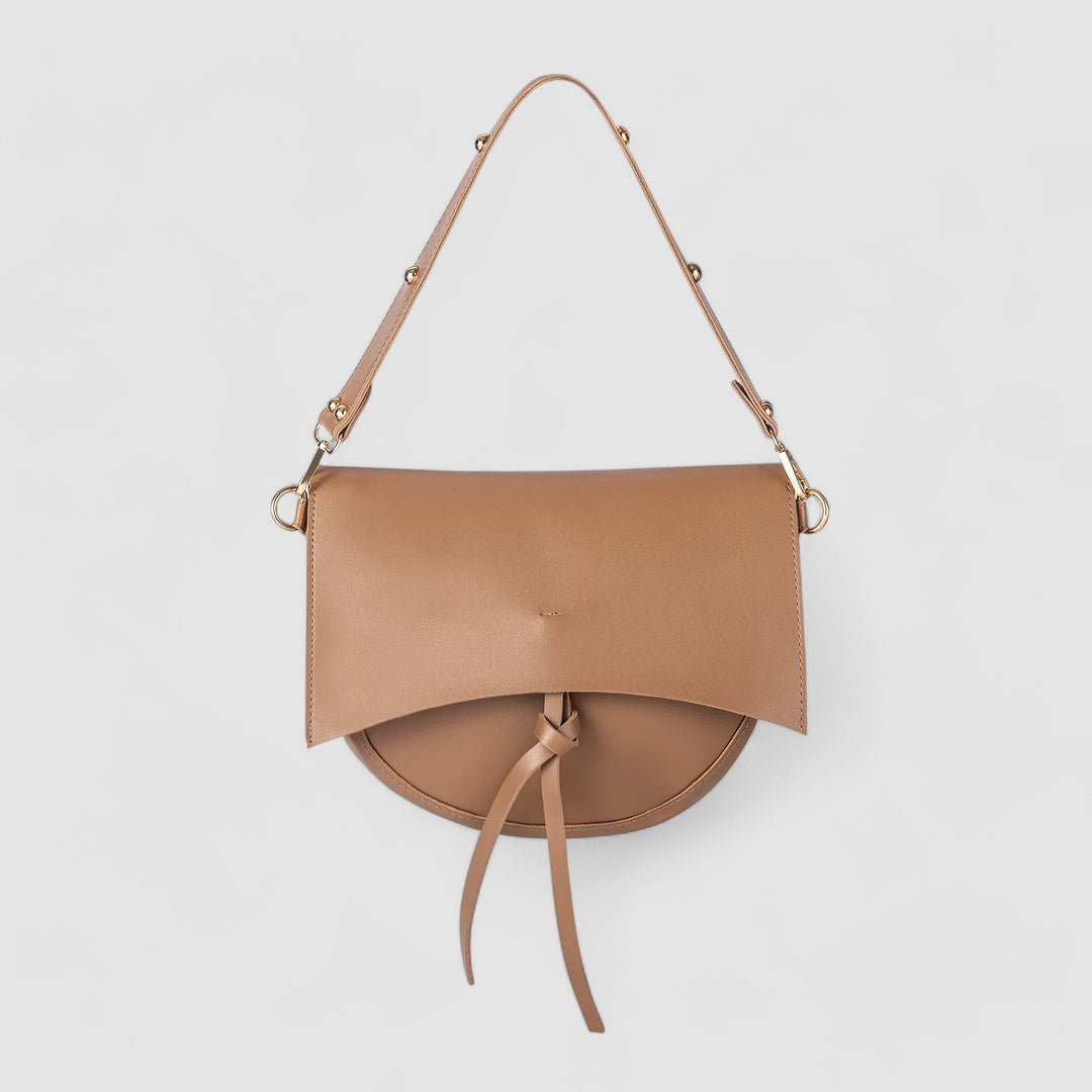 Bolso de hombro vintage para mujer – Cuero vegano con bolsa y correa de lona