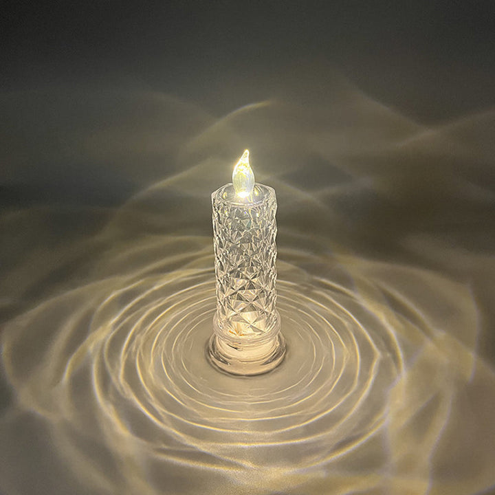 Kristall Rosen Kerzen Lampe Dekoration