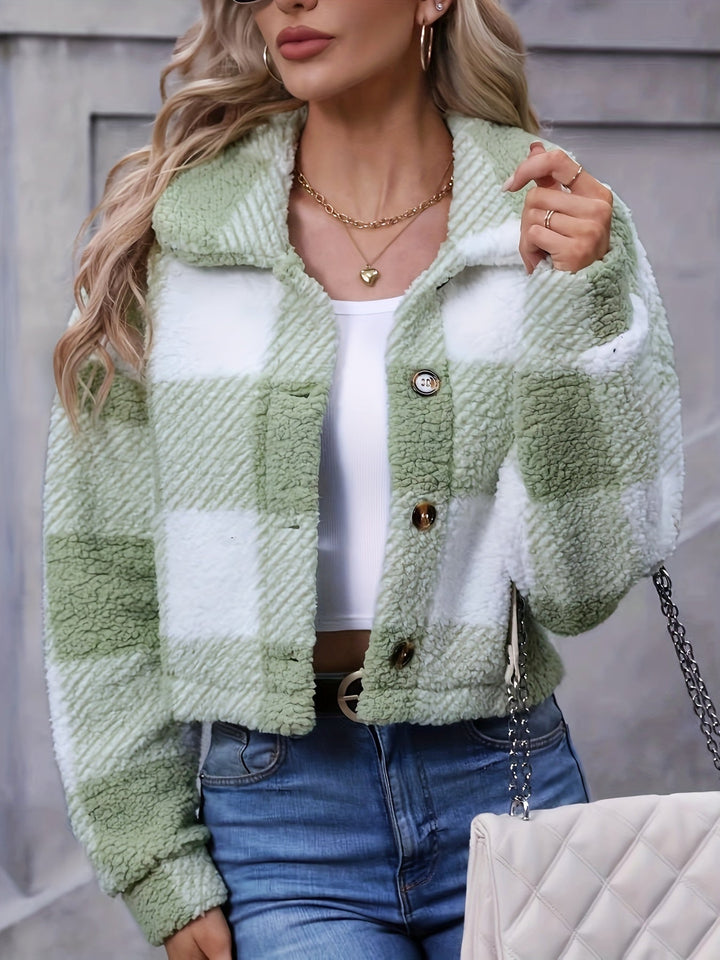 Marnie | Damen Kurze Jacke Karo