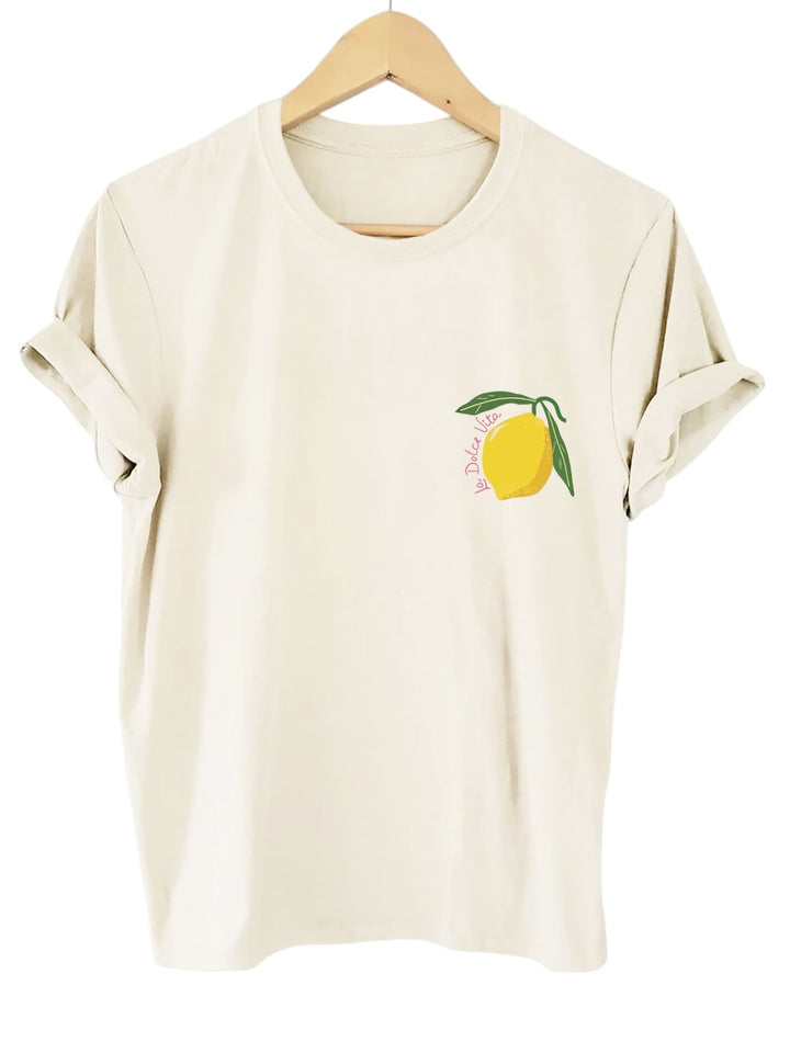 Limoncello Summer T-Shirt with Lemon Print – Oversized Unisex