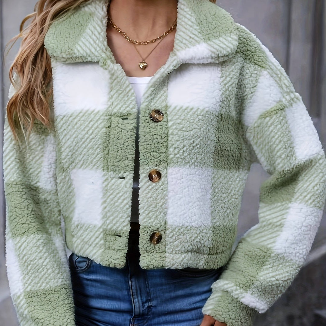 Marnie | Damen Kurze Jacke Karo