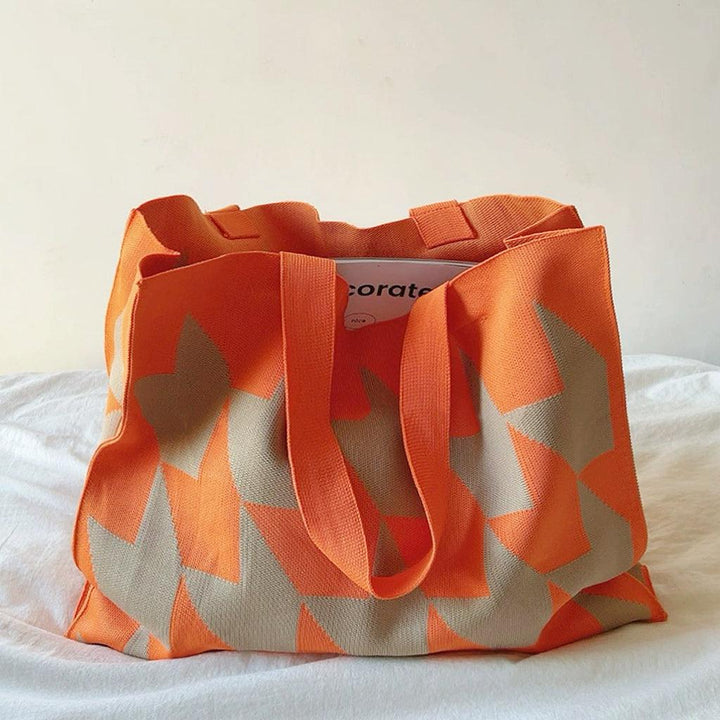Unisex Shopper Bag Canvas Textured Look Casual