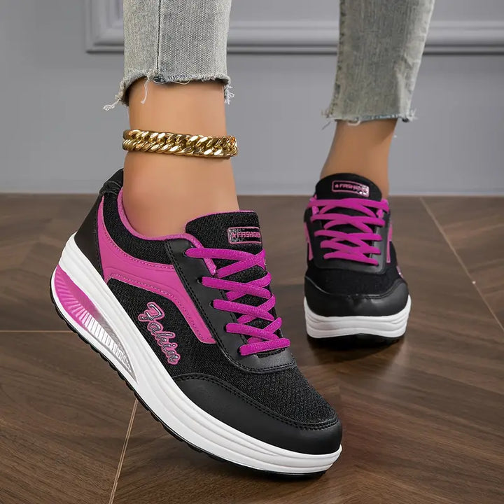 Damen Schnür-Plattform Sneaker – Orthopädische Komfort Schuhe Für Winter