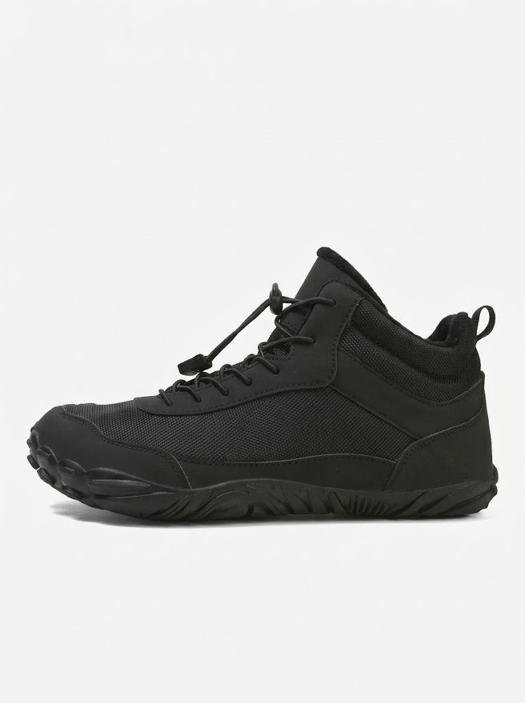 Herren wasserfeste isolierte Barfuß-Winter-Wanderschuhe mit Schnell-Schnürsystem