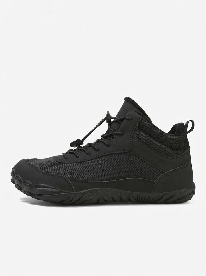 Herren wasserfeste isolierte Barfuß-Winter-Wanderschuhe mit Schnell-Schnürsystem