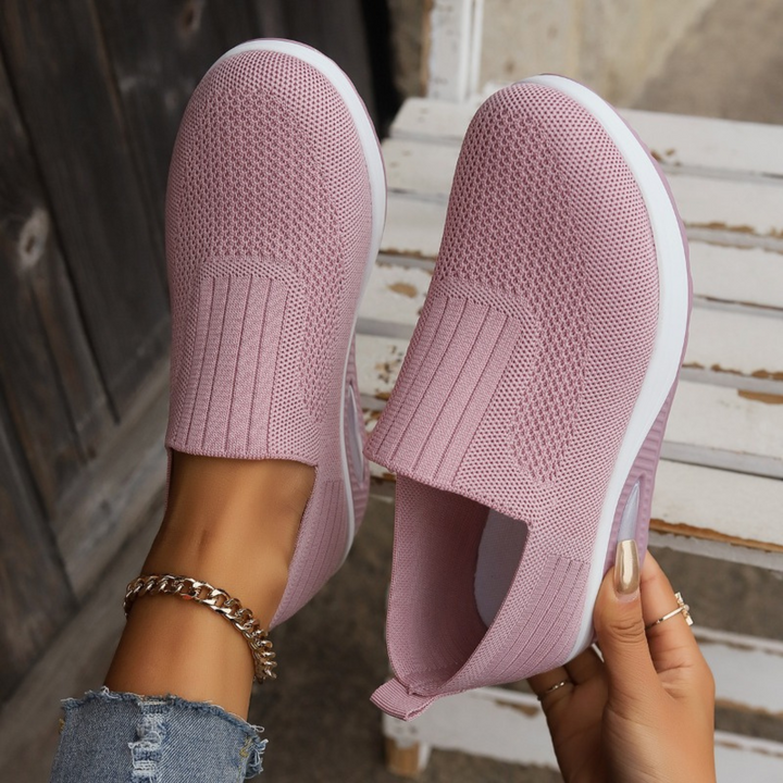 Damen Komfort Keil Slip-On Sneaker – Orthopädische Freizeit Gehen Schuhe