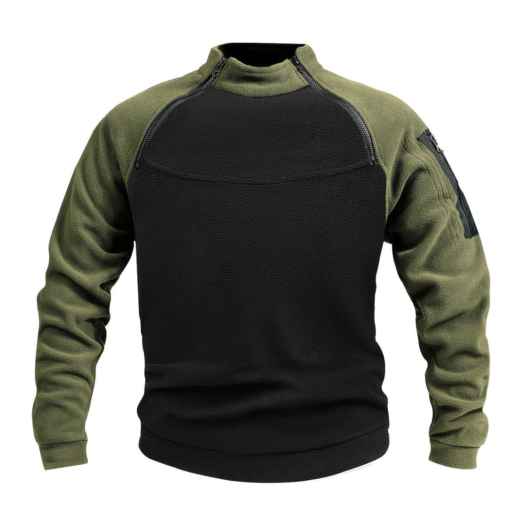 Nolan | Herren Pullover mit Zip-Detail und Stehkragen
