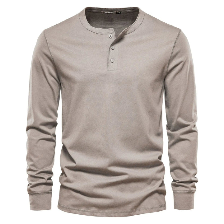 Herren Langarm Shirt Knopen Casual Bequeme Pasvorm