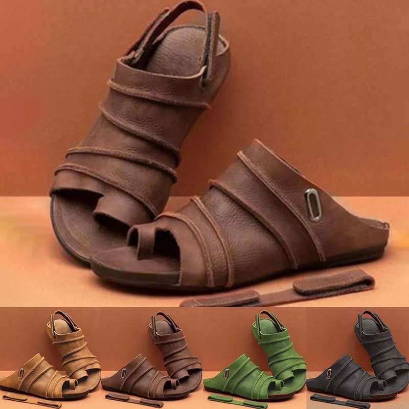 Women's Orthopedic Leather Sandals for Foot Correction