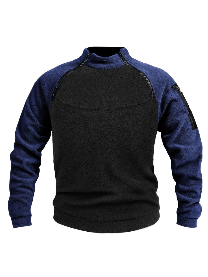 Nolan | Herren Pullover mit Zip-Detail und Stehkragen