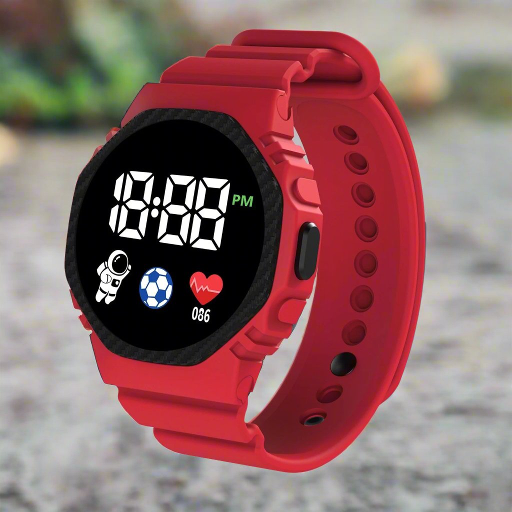 AdventureTime Kinderuhr – Wasserdicht, LED-Display, Robust, Für Kleine Abenteurer 0