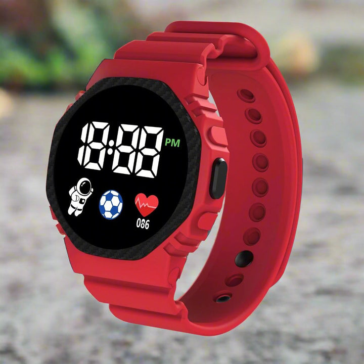 AdventureTime Kinderuhr – Wasserdicht, LED-Display, Robust, Für Kleine Abenteurer 0