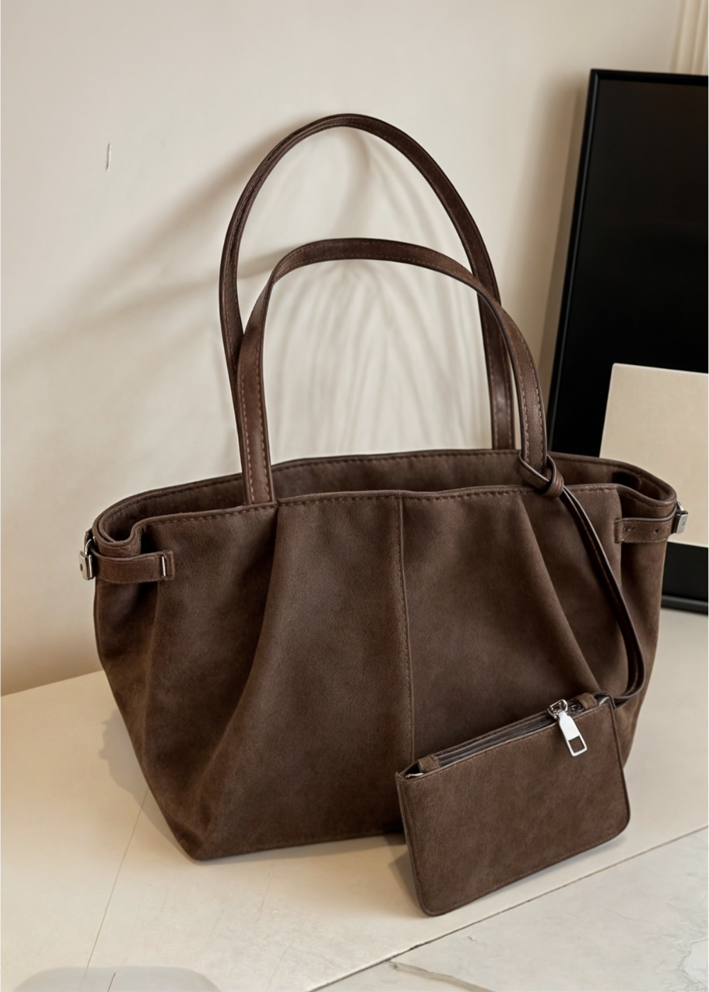 Handbag Women – Large Shoulder Bag with Zipper