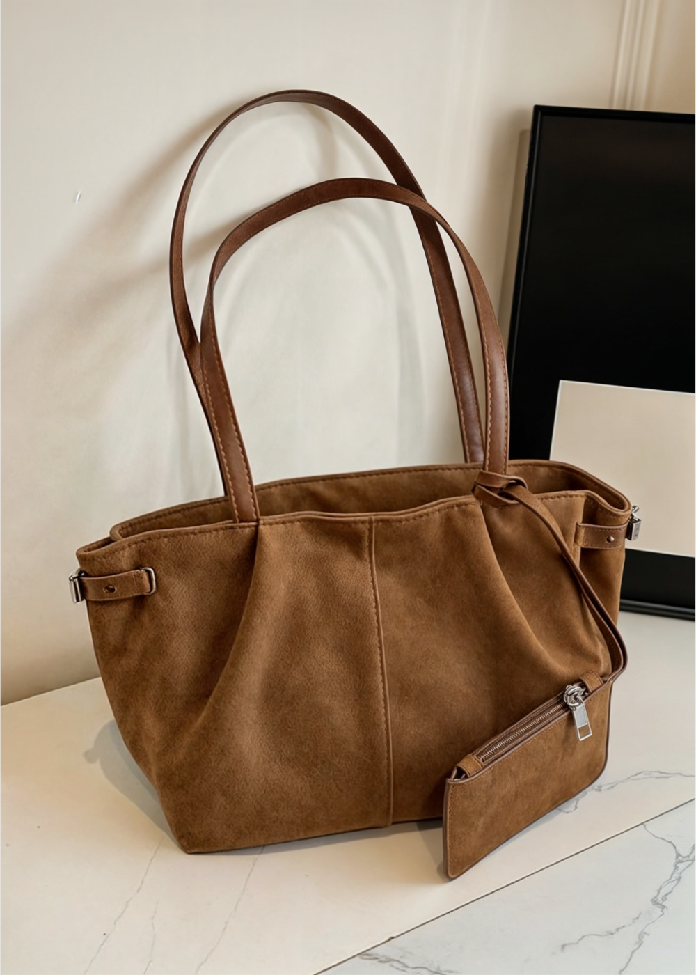 Handbag Women – Large Shoulder Bag with Zipper