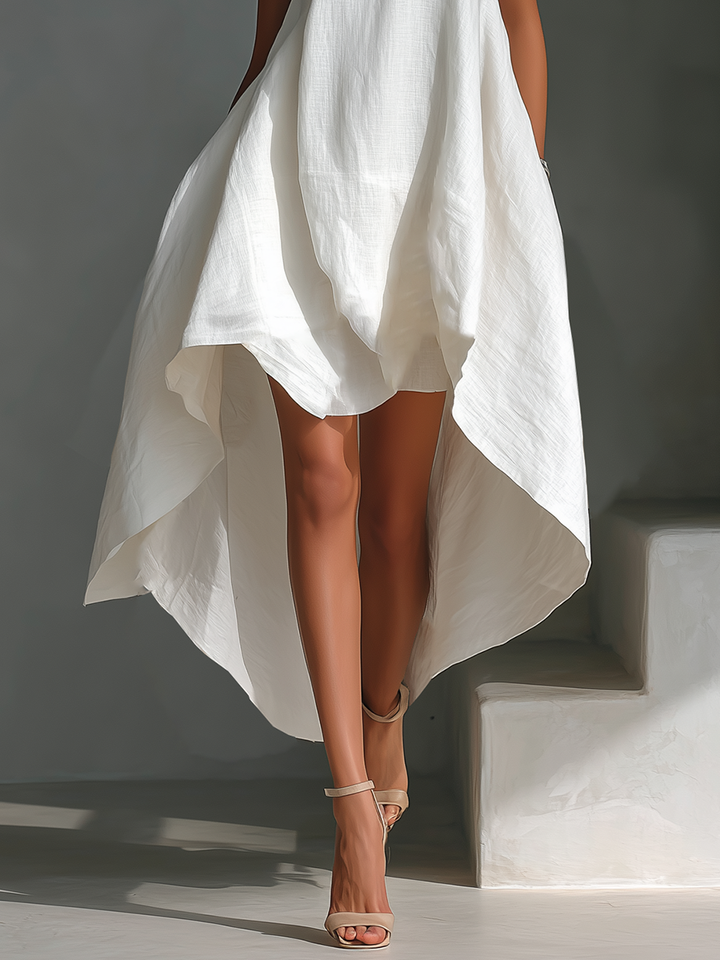 Ärmelloses Leinen-Midikleid: Moderner Look für Sommerliche Anlässe 6