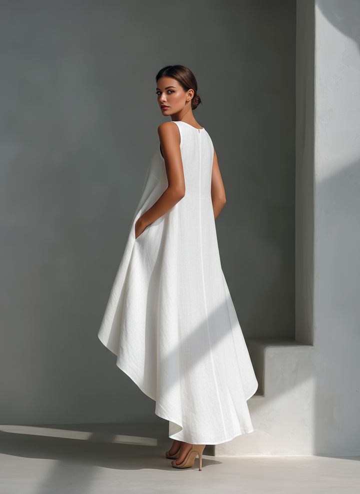 Ärmelloses Leinen-Midikleid: Moderner Look für Sommerliche Anlässe 7