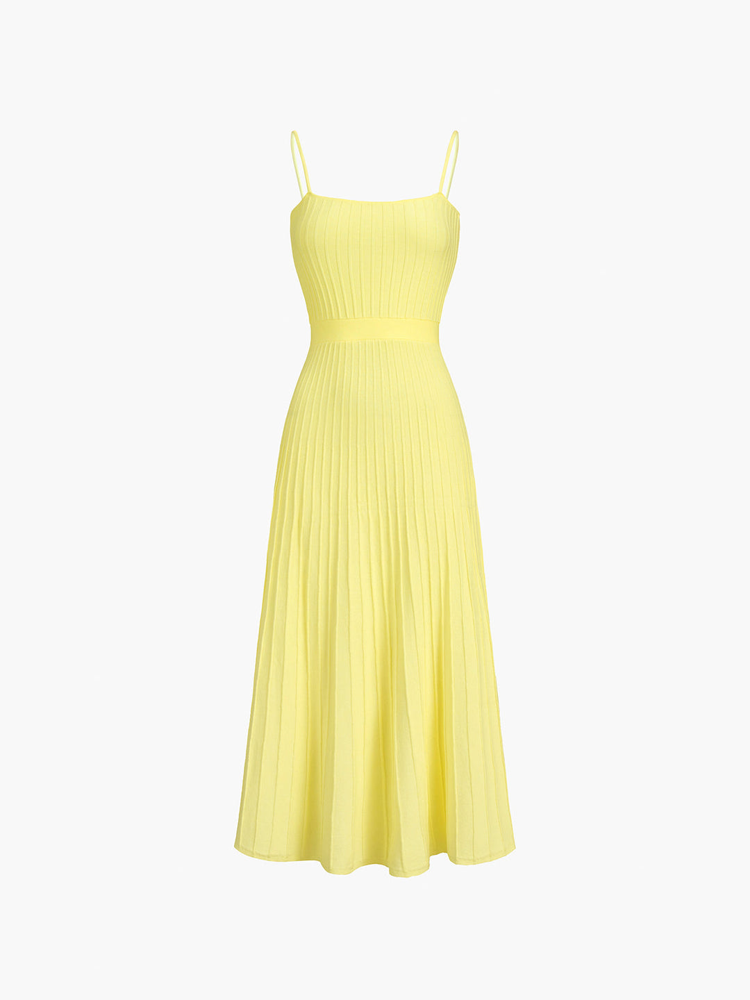 Robe midi en tricot déchiré – Robe d'été sans manches