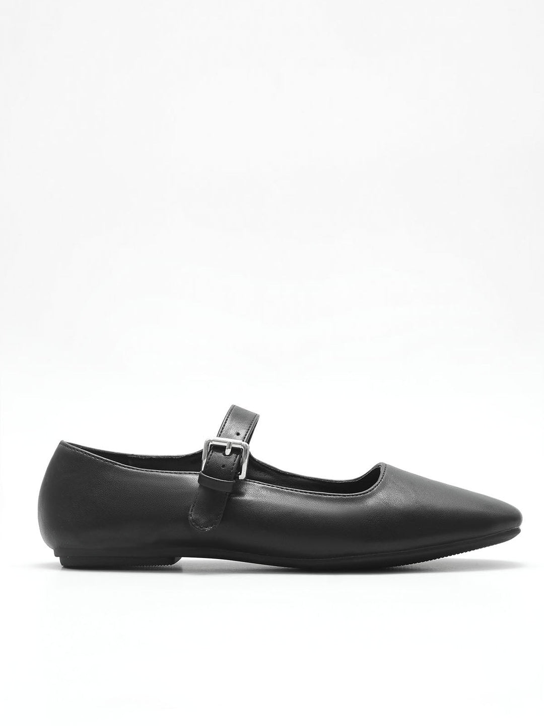 Ballerines pour femmes en cuir vegan avec sangle