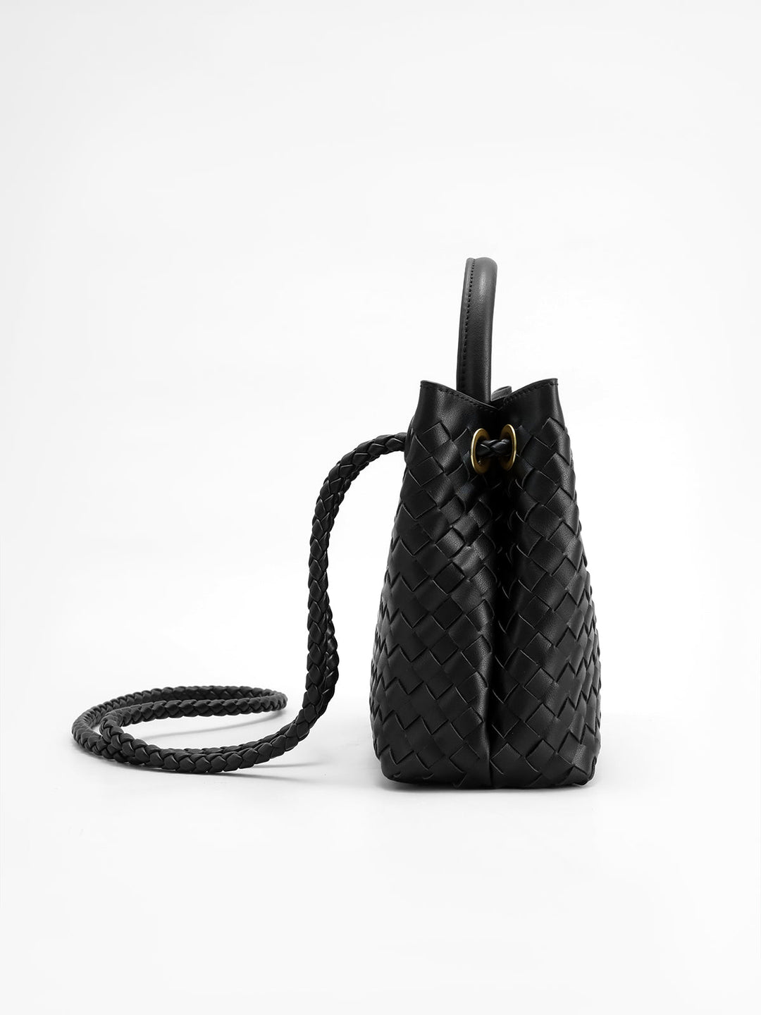 Torebka damska – Elegancka torba z obrotowym zapięciem i paskiem na ramię