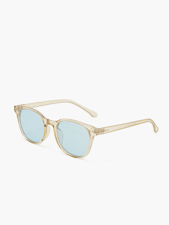 Retro Shield Sunglasses Light Blue – UV400 Protection, Unisex