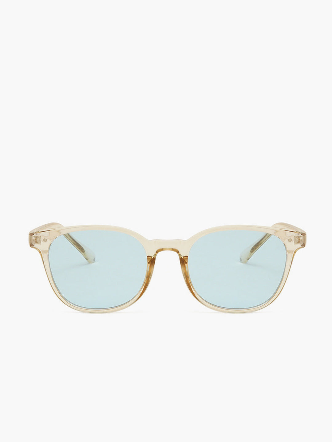 Retro Shield Sunglasses Light Blue – UV400 Protection, Unisex