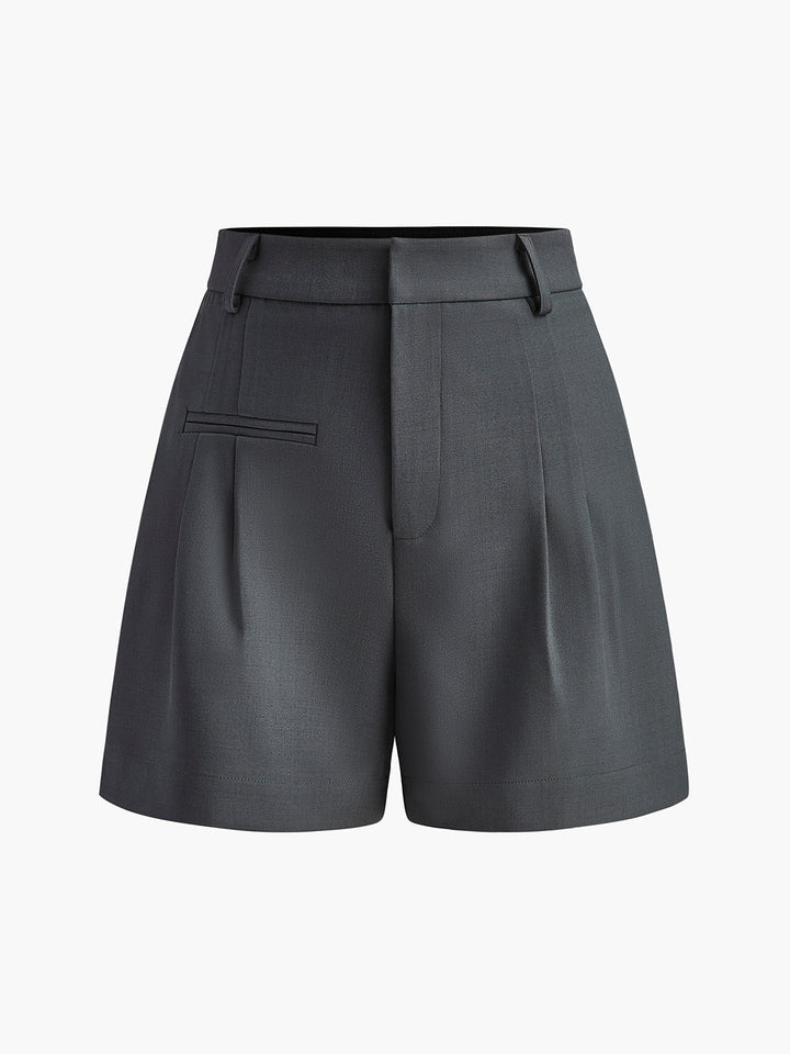 Leichte Mid-Waist Sommer Shorts Damen – Semi-Transparent, Ohne Gürtel