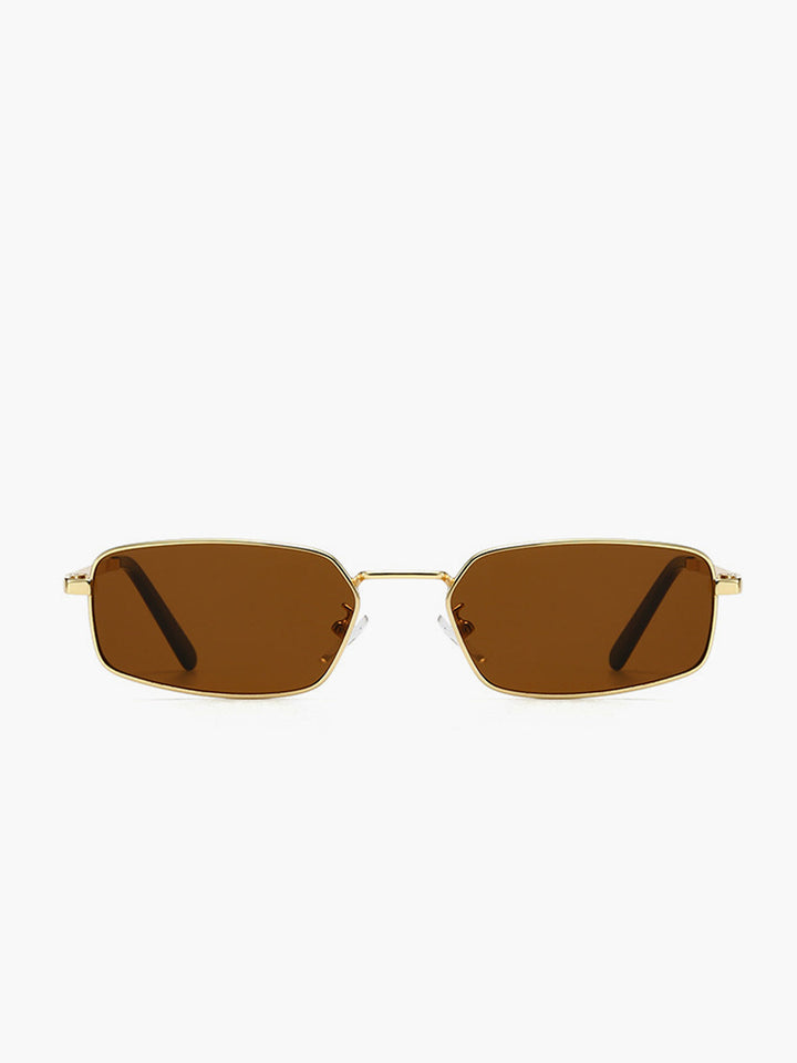Retro sunglasses with metal frame – UV400 protection, unisex